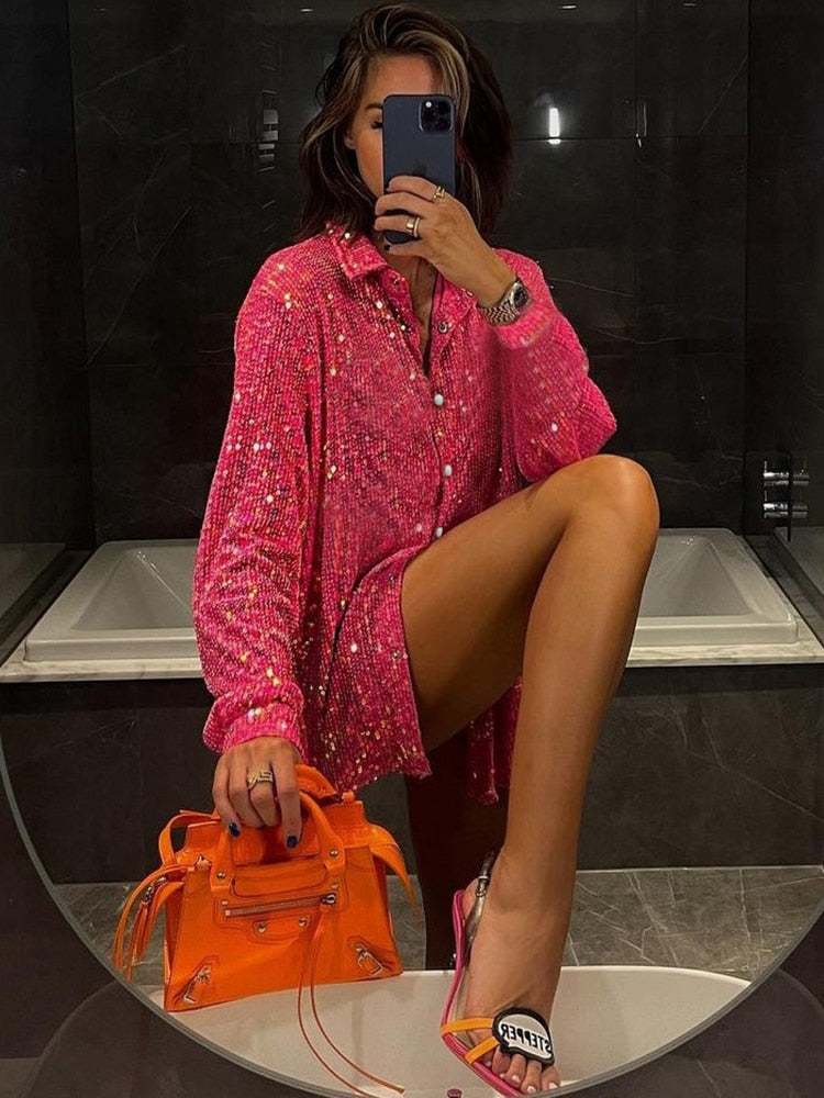 Presley Sequin Two Piece Pant Set