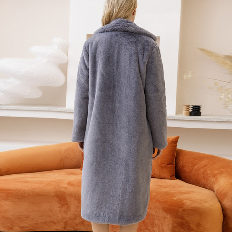 Sassie Oversize Vegan Fur Coat