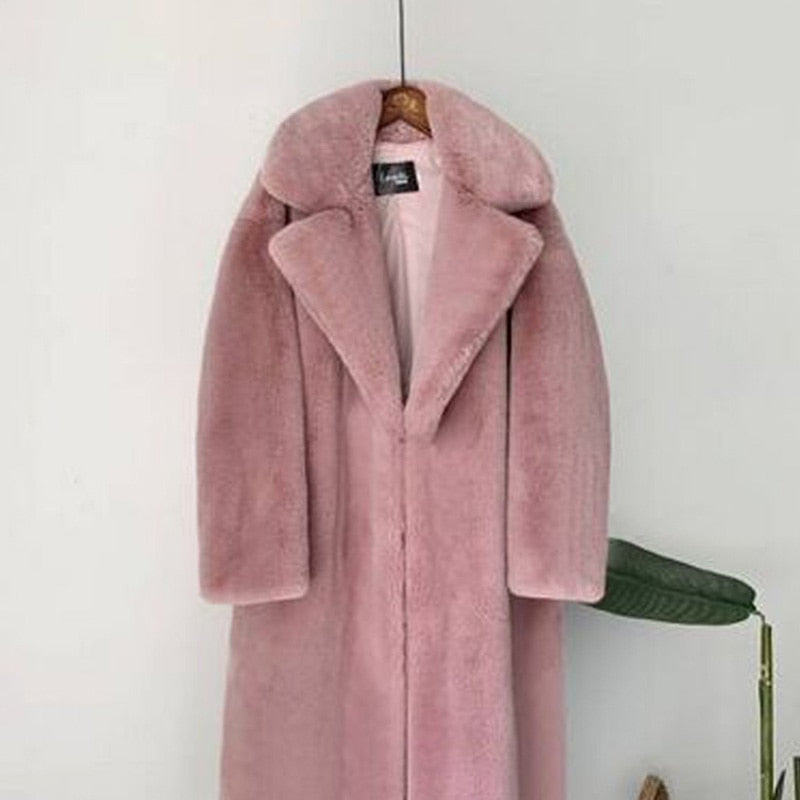 Sassie Oversize Vegan Fur Coat