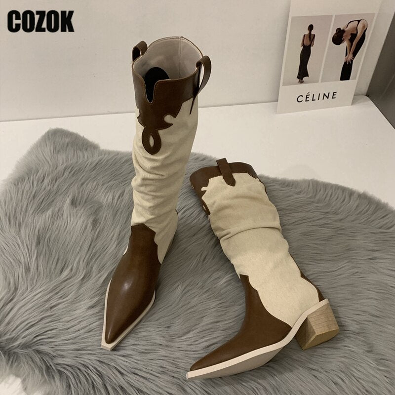 Burning Man Western Cowboy Boot