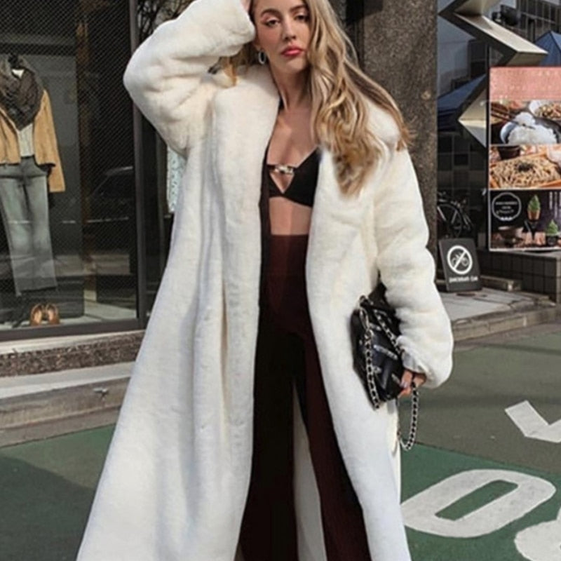 Sassie Oversize Vegan Fur Coat