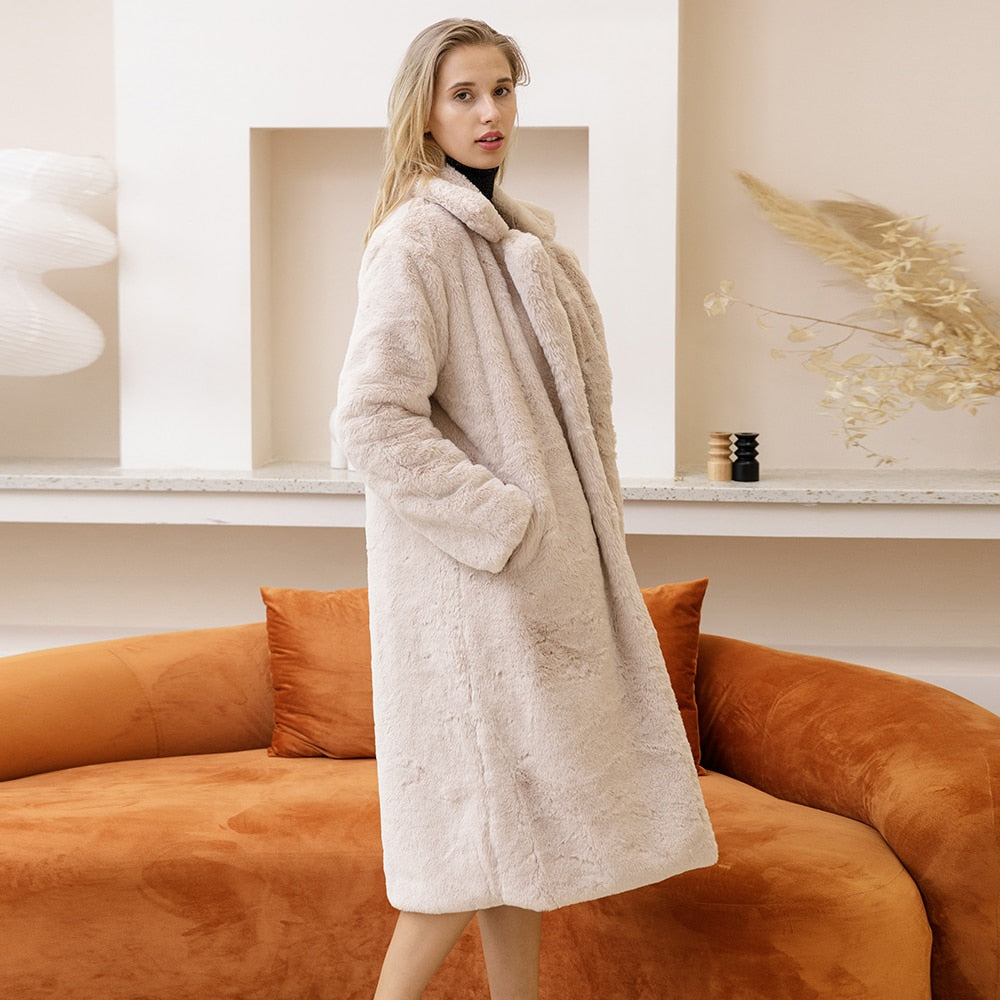 Sassie Oversize Vegan Fur Coat