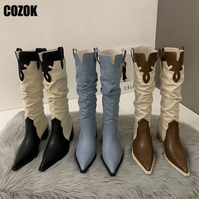 Burning Man Western Cowboy Boot