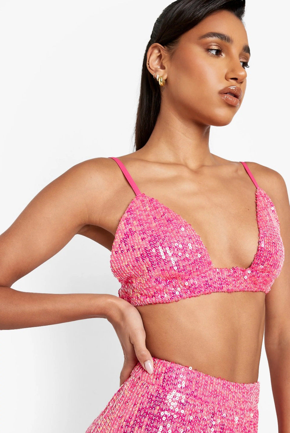 Presley Sequin Two Piece Pant Set