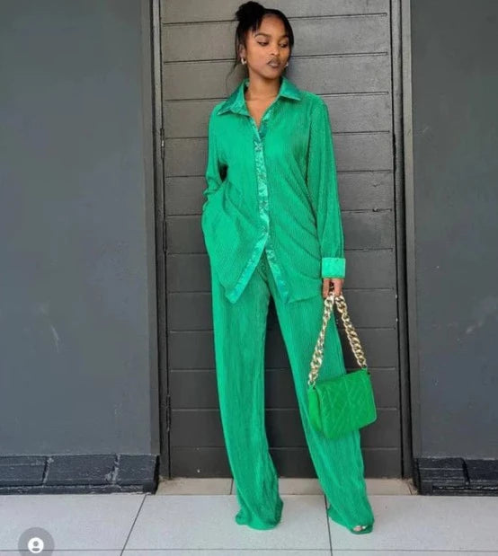 Presley Sequin Two Piece Pant Set