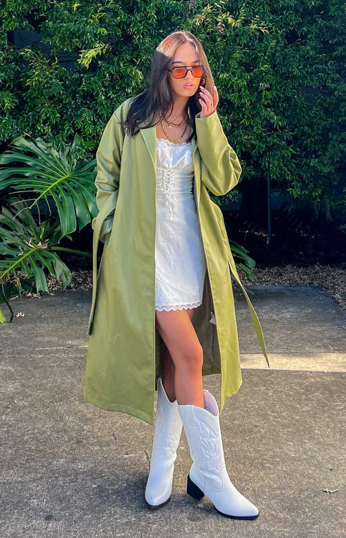 Wolfe Long Trench Coat