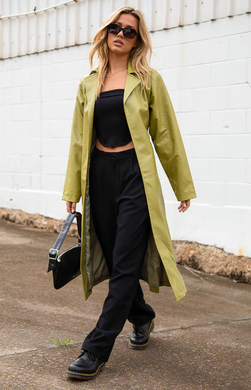 Wolfe Long Trench Coat
