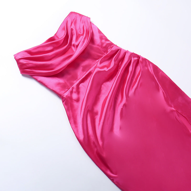 Molly Satin Split Maxi Dress