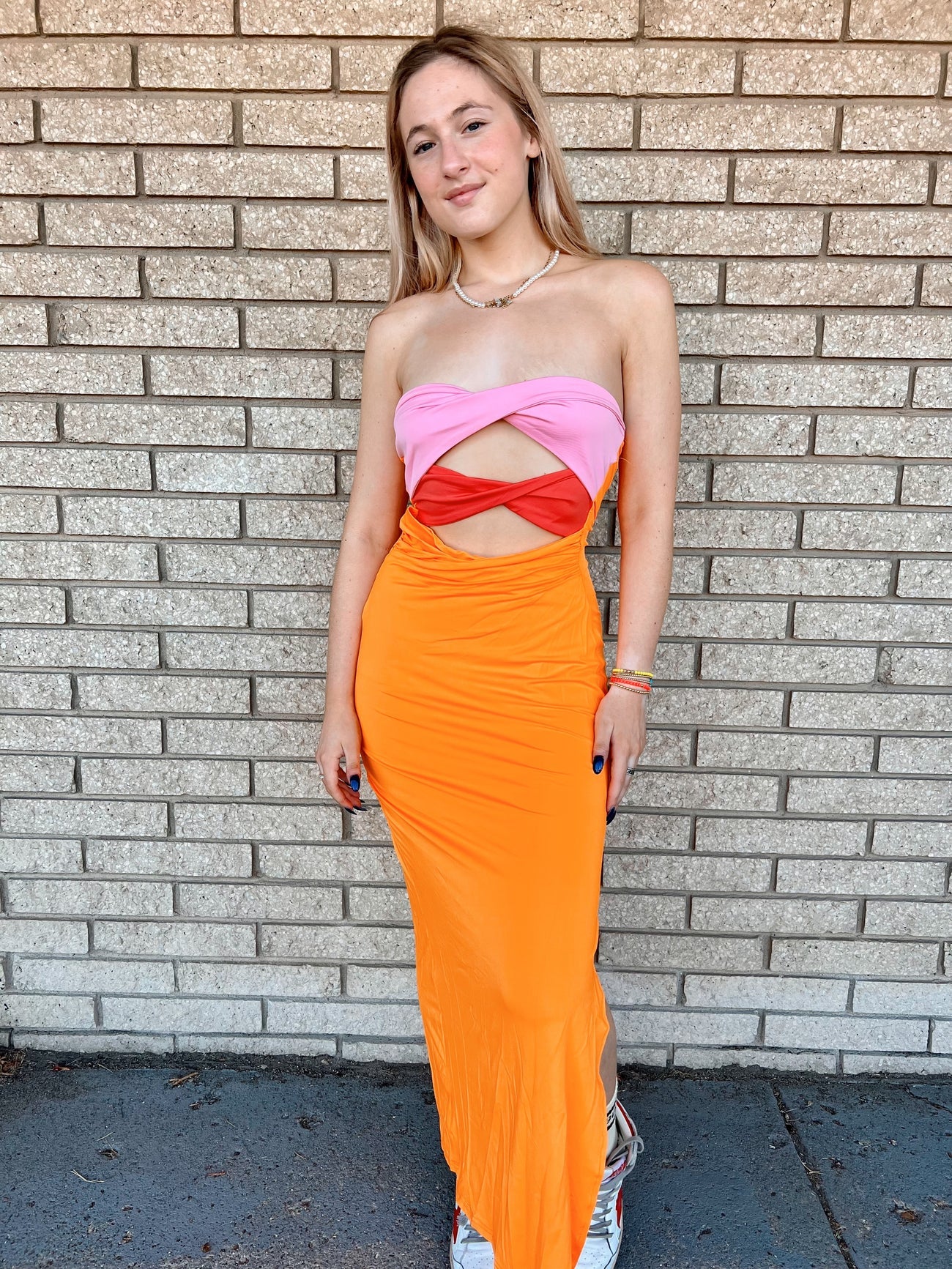 Kourtney Strapless Bodycon Maxi