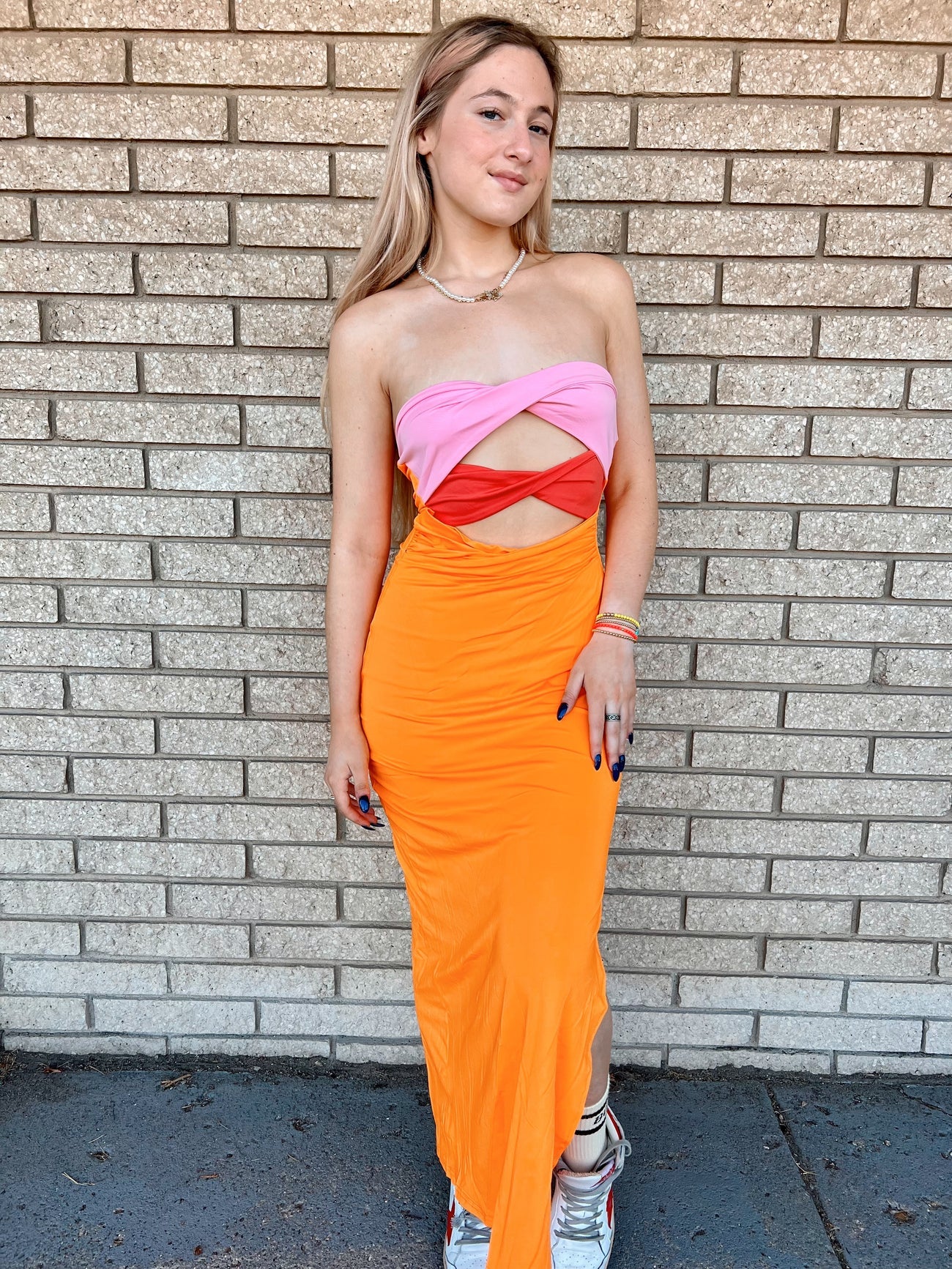 Kourtney Strapless Bodycon Maxi