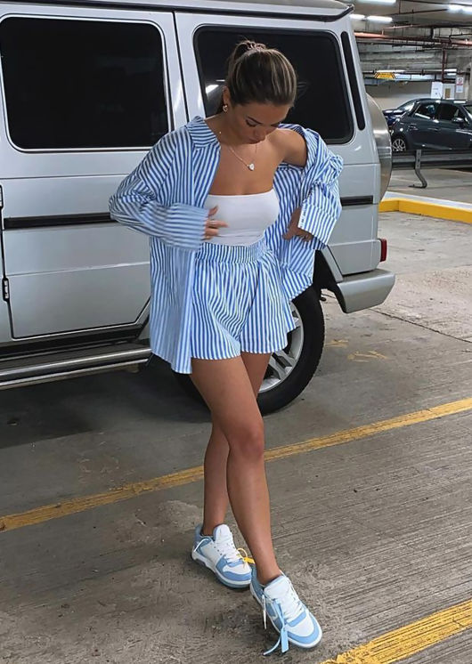 Adison Pinstripe Matching Set 💜