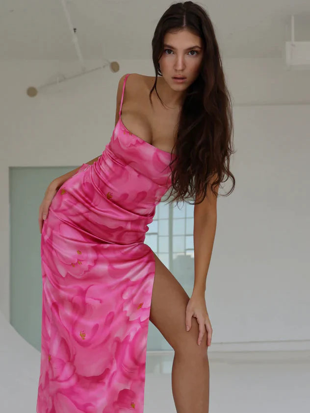 Sidney Pink Tulip Midi Dress