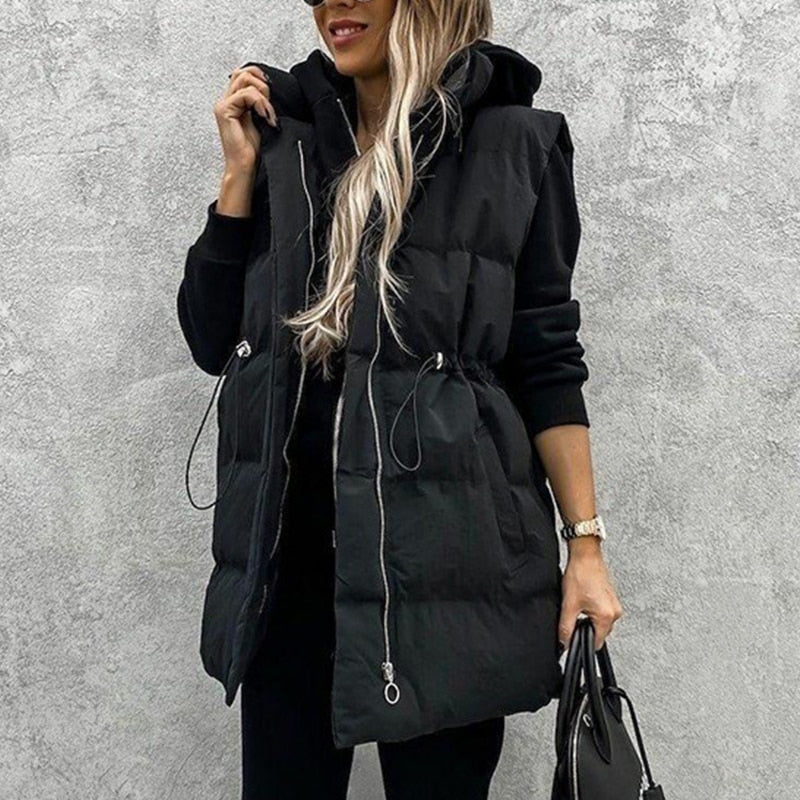 Frontier Oversize Long Quilted Vest