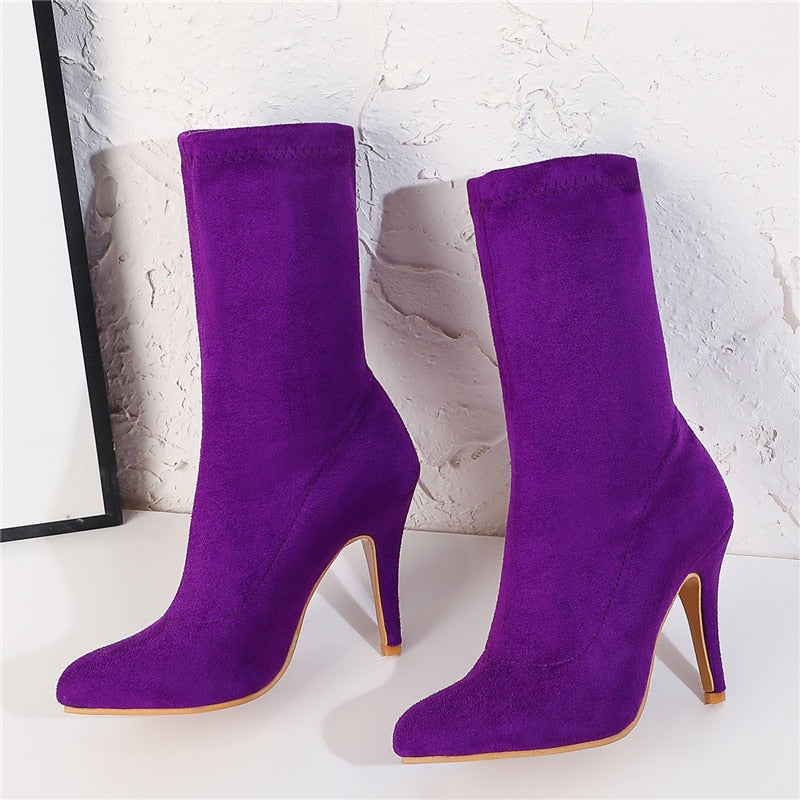 Deadwood Suede Stiletto Boots
