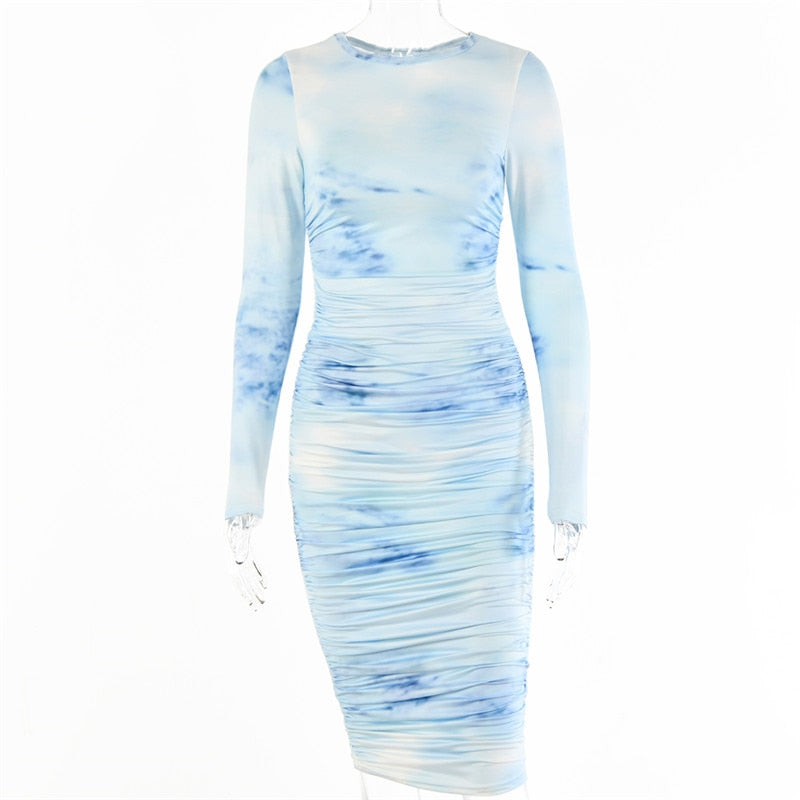 Koko Tie Die Bodycon 💜