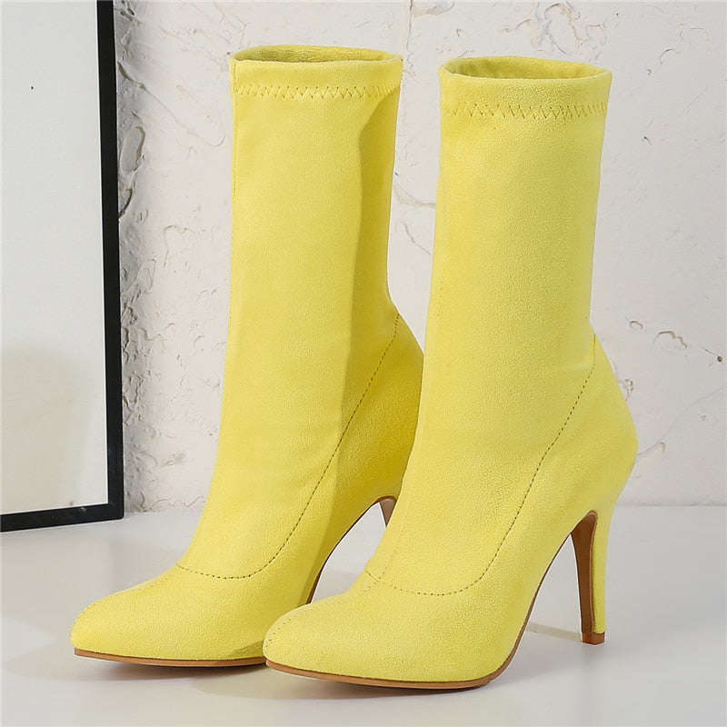 Deadwood Suede Stiletto Boots