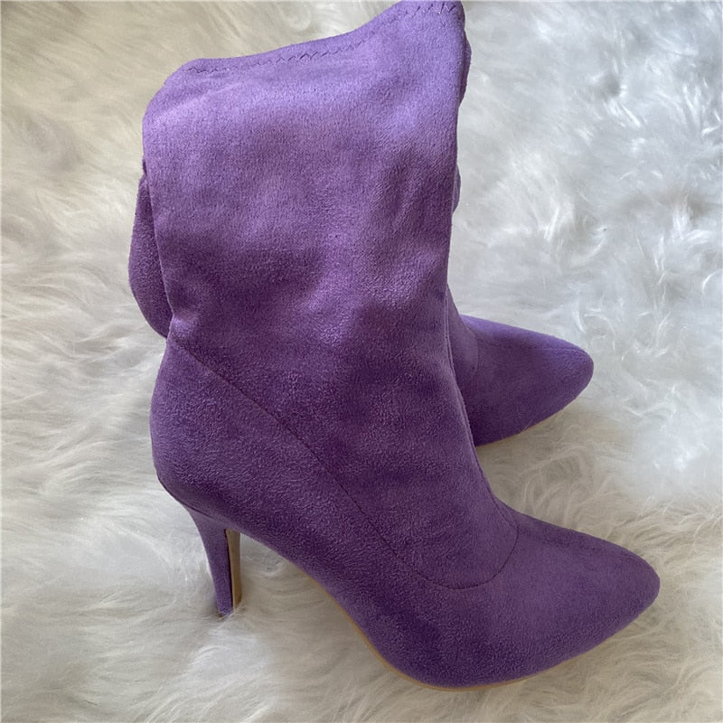Deadwood Suede Stiletto Boots