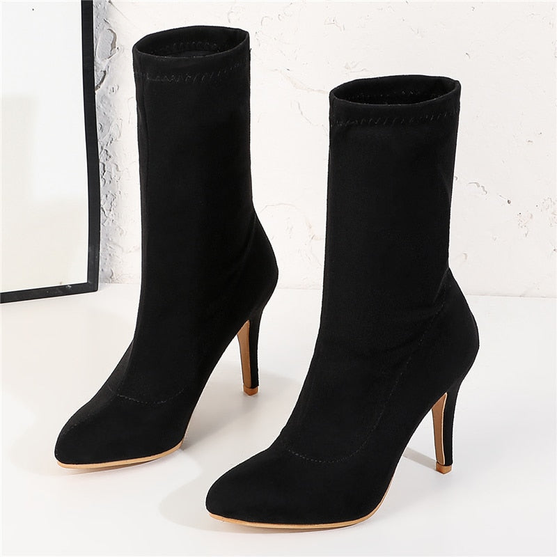 Deadwood Suede Stiletto Boots