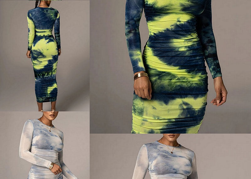 Koko Tie Die Bodycon 💜