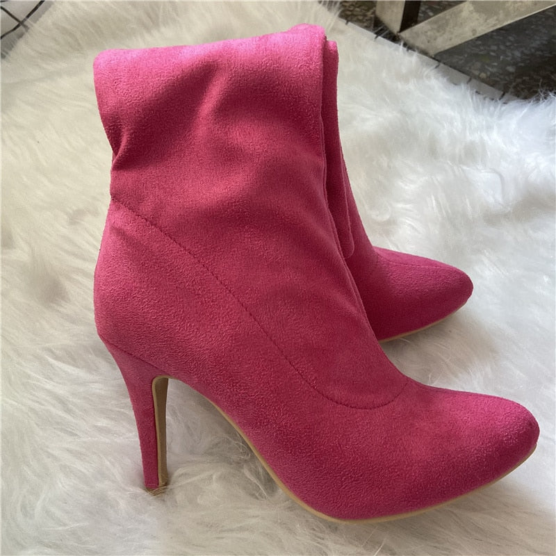 Deadwood Suede Stiletto Boots
