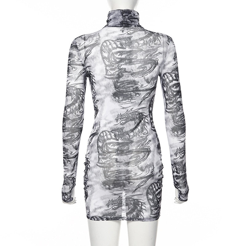 Pearl Dragon Mini Dress