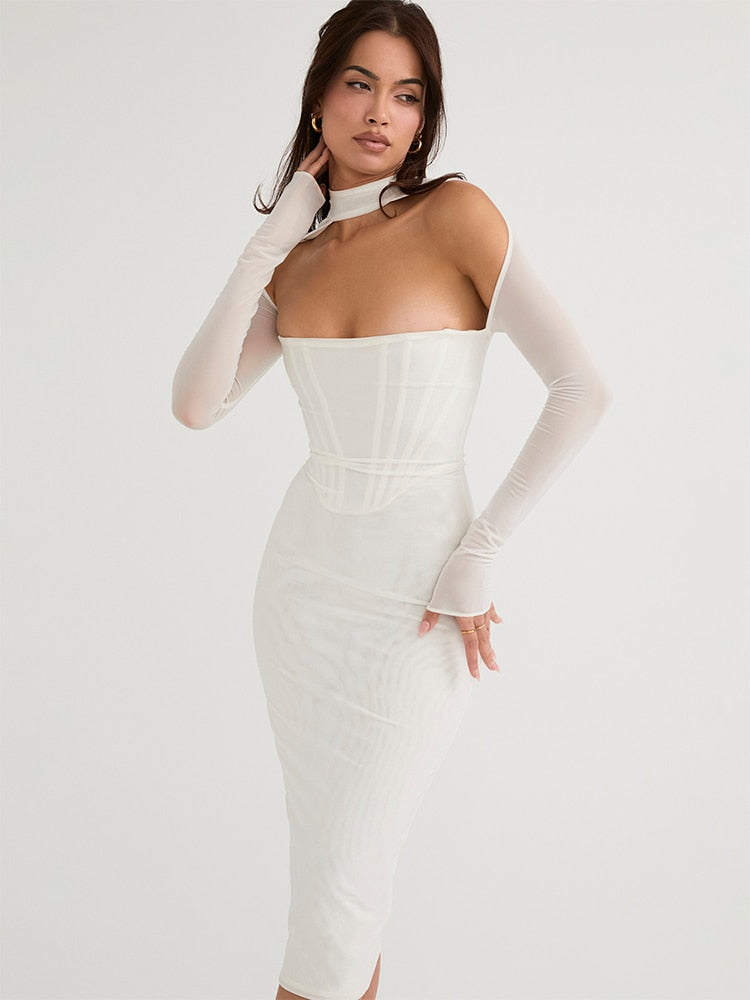 Parisienne Mesh Corset Dress