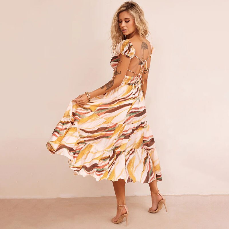 Revolver Floral Print Midi Dress 💜