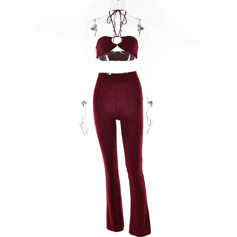 Aubrey Knitted Ribbed Two Piece Set 💜