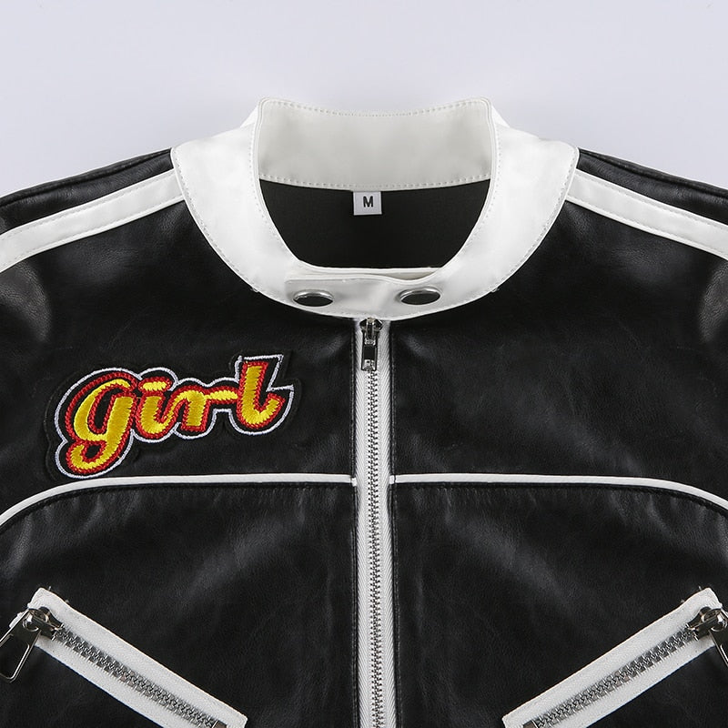 Nasty Motorcycle PU Leather Jacket