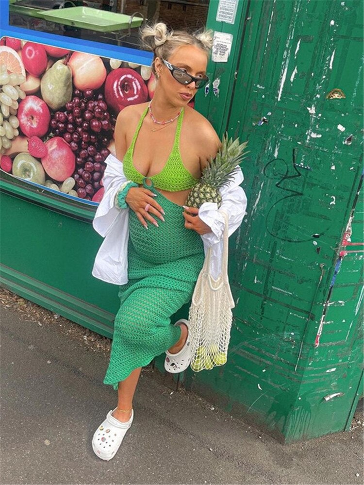 Kim Knitted Maxi Dress 💜
