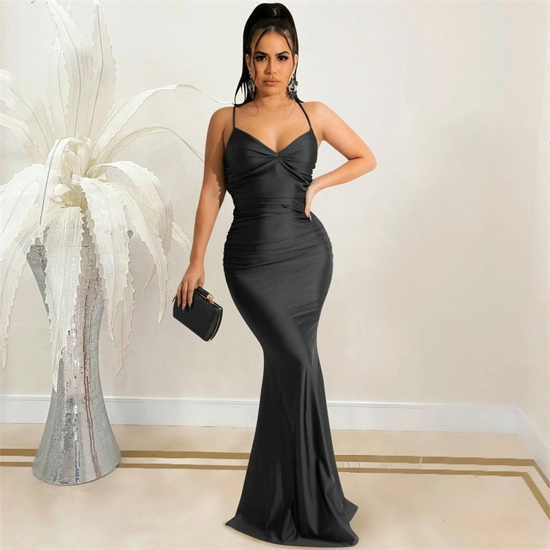 Ellie Satin Maxi Slip Dress π