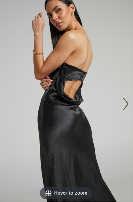 Charlie Strapless Satin Dress