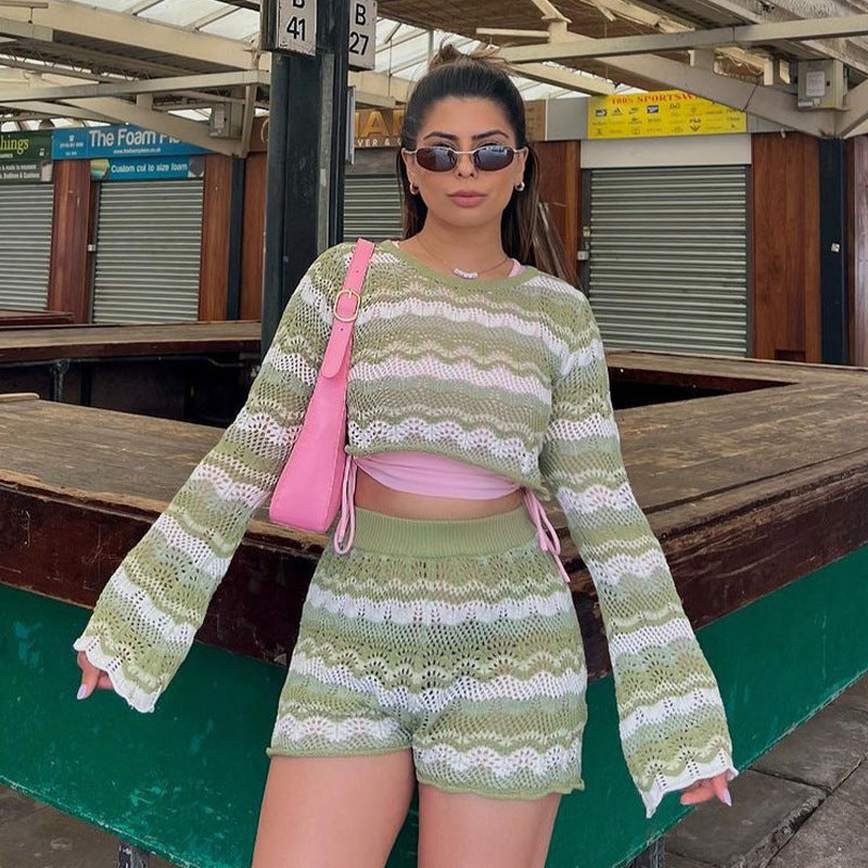 Gippsland Bohemian Knitted Two Piece Set