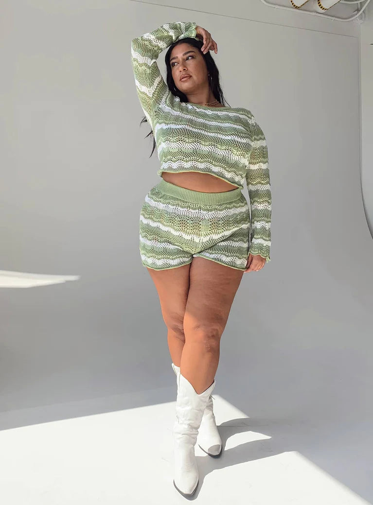 Gippsland Bohemian Knitted Two Piece Set