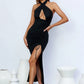 Halter Drawstring Bodycon