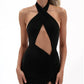 Halter Drawstring Bodycon