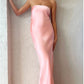 Charlie Strapless Satin Dress