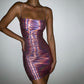 Tarus Metallic Mini Dress
