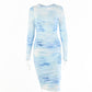 Koko Tie Die Bodycon 💜