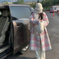 Jelly Roll Rainbow Plaid Wool Coat