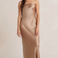 Charlie Strapless Satin Dress