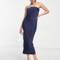 Charlie Strapless Satin Dress