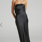 Charlie Strapless Satin Dress
