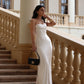 Charlie Strapless Satin Dress
