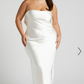 Charlie Strapless Satin Dress