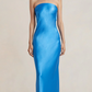Charlie Strapless Satin Dress