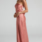 Charlie Strapless Satin Dress