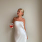 Charlie Strapless Satin Dress