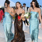 Charlie Strapless Satin Dress